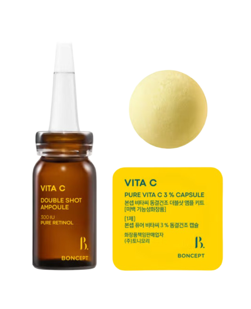 Boncept Double Shop Ampoule 10ml + Pure Vita C 3% Capsule 50mg