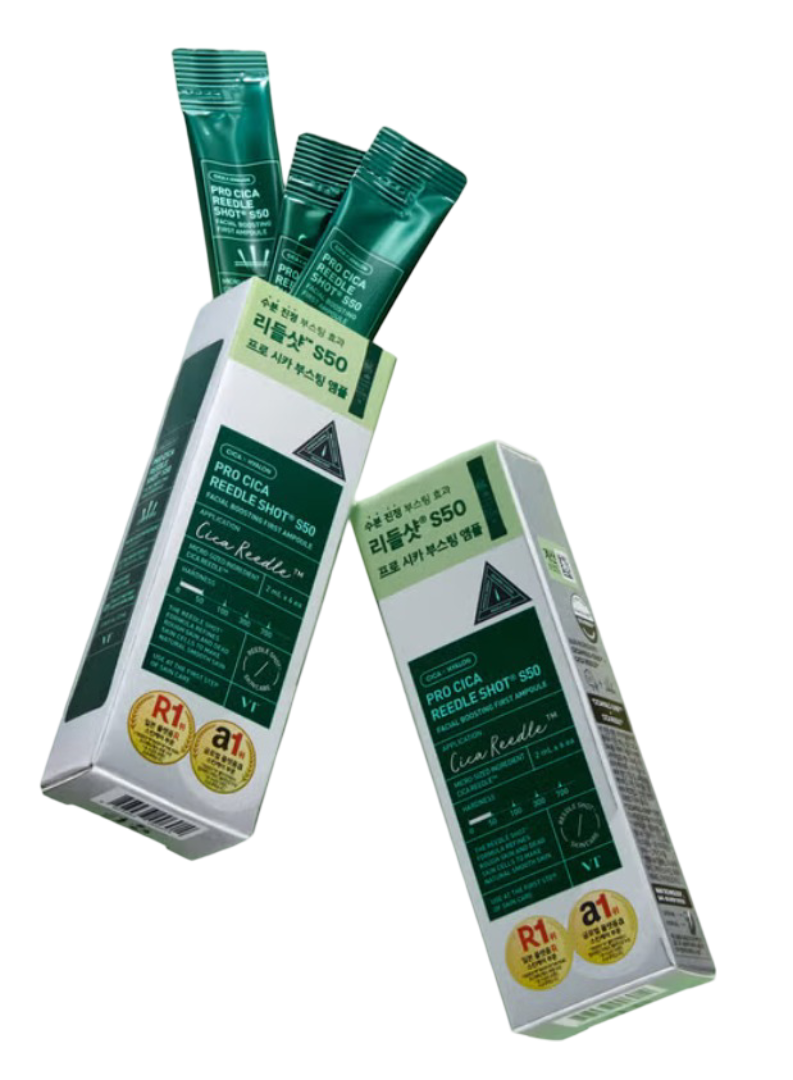 VT Pro Cica Reedle Shot S50 Facial Boosting Ampoule 2ml x 6ea